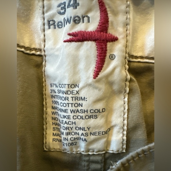 Relwen fly weight flex lightweight khaki chino 8.5” outdoor shorts Sz 34 - Picture 3 of 5